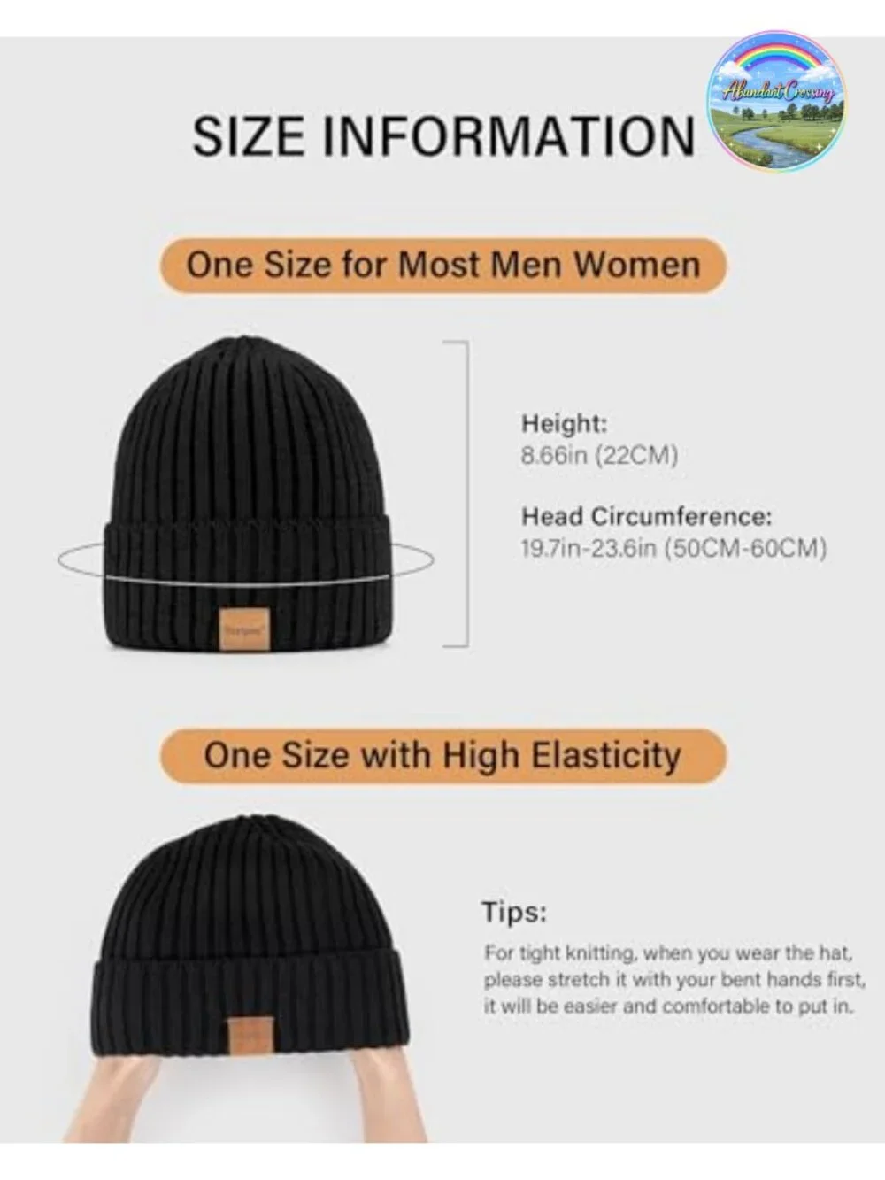 Fleece Lined Beanie Hat 3 Pack Warm Thermal Knit Skull Cap Winter